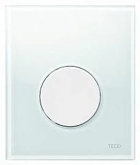 Клавиша смыва Tece Loop Urinal для писсуара белая стеклянная