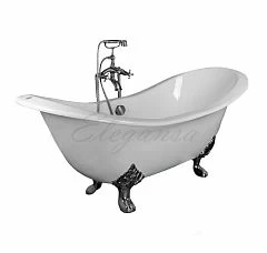 Чугунная ванна Elegansa Taiss Chrome 180х80 (комплект)