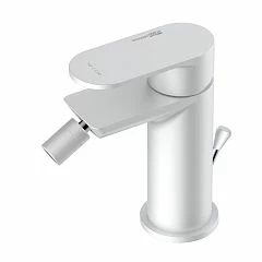 Смеситель WasserKRAFT Mindel 8506 для биде с донным клапаном, белый Soft-touch