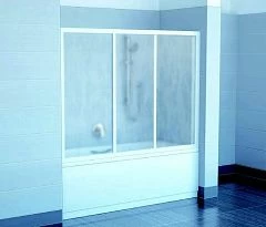 Шторка на ванну Ravak AVDP3-180 профиль белый, стекло Transparent